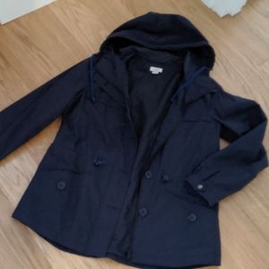JCrew Navy Rain Coat